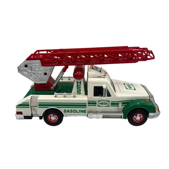 Hess Gasoline Truck Extension Ladder Lights White Green Sounds Flasher Vintage - Picture 6 of 11